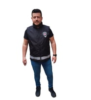 Özel Güvenlik Yelek Yeni Model Reflektör Baskı ( Yeni Mevzuata Uygun ) Erkek Model (Füme)