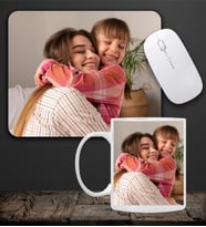 Kişiye Özel Fotoğraflı Kendin Tasarla Kupa & Resimli Mouse Pad 23x19cm Fare Altlığı Kaydırmaz Taban Ofis Hediyesi