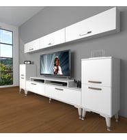 Decoraktiv Ekoflex 9 Slm Silver Tv Ünitesi Tv Sehpası - Parlak Beyaz