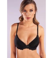 Giyim Glorin Foam Cup Push Up Bra,siyah Renk Straplez Konforlu Ve Şık Sütyen