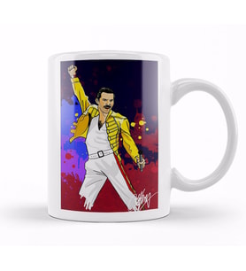 Freddie Mercury    Kupa Bardak  Porselen