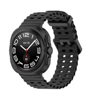 Samsung Galaxy Watch Ultra 47mm Uyumlu Zore KRD-118 Tırtıklı Tasarım Silikon Kordon