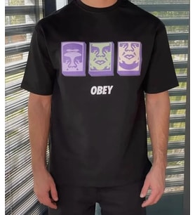 pilelistore- Unisex Bisiklet Yaka Baskılı Oversize T-Shirt - Siyah