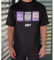 pilelistore- Unisex Bisiklet Yaka Baskılı Oversize T-Shirt - Siyah