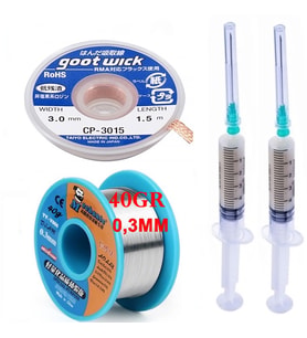 Mechanic Lehim Noclean Sn63/pb37 40g 0,3mm Lehim Toplama Cp-3015 Emme Teli 3,0mm