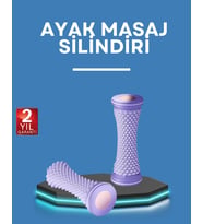 Ayak Masaj Rulosu Akupresur Silindir Kas Gevşetici Taşınabilir