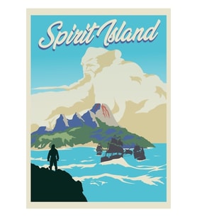 Spirit Island Board Game- Minimalist Seyahat Poster Stili - Oyun Sanatı Tablo Ahşap Poster Dekoratif