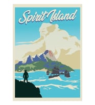 Spirit Island Board Game- Minimalist Seyahat Poster Stili - Oyun Sanatı Tablo Ahşap Poster Dekoratif