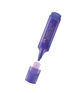 Faber Castell Fosforlu Kalem Mor - 3 adet