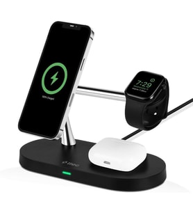 Ttec 2KS26S AirCharger Quattro M MagSafe Uyumlu 4in1 Siyah Kablosuz Şarj Aleti Outlet