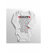 Unisex Bebek Beyaz Babam İyi Ki Benim Babamsın İlk Göz Ağrın Baskılı Zıbın