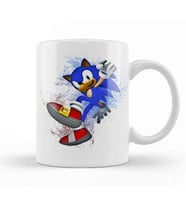 Sonic Pen Sketch Kupa Bardak Porselen