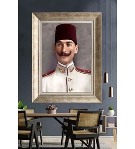 Gümüş Çerçeveli Atatürk Tablo za245