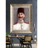 Gümüş Çerçeveli Atatürk Tablo za245