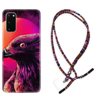 Samsung A02S A03S A10 A12 A13 A21S A22 Kılıf Boyun Asklı Rasta Silikon Red Eagle 1752