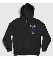 Presmono Unisex Siyah Reaper Motionless In White Fermuarlı Kapüşonlu Sweatshirt 166501tt