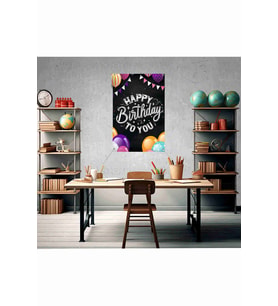Happy Birthday - Doğum Günü TemalıFotoğraf Panosu Branda 100x150