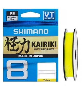 Shimano 8kat İp Misine Kairiki Yellow (Sarı) 300 metre 0,19MM