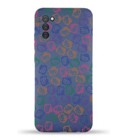 Samsung Galaxy A02s Uyumlu Lansman Kılıf Hello Kitty Tasarımlı İçi Kadife Kapak-Petrol Mavisi (Şeffaf)