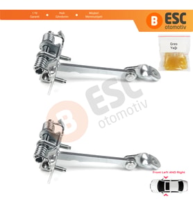 Renault Megane MK1 4/5 Kapı 1996-2003 7700828427 İçin 2 EA Ön Sağ ve Sol Kapı Gergi Yayı