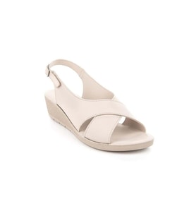 Muya Vienza 31028-551 Anatomik Taban Kadın Sandalet Full Krem 36-40
