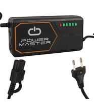 PowerMaster PM-31801 60 Volt - 20 Amper IEC C15 Dişi Uçlu Kapasite Göstergeli Elektrikli Bisiklet Şarj Akü Cihazı (ADJ160-01)