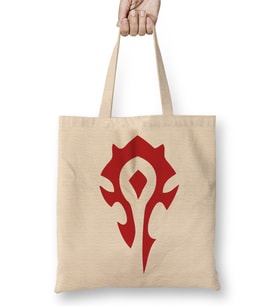 World Of Warcraft Horde Bez Çanta Uzun Saplı