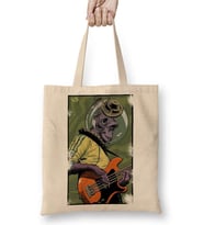 Monkey Bass Müzik Gitar Maymun Bez Çanta Uzun Saplı