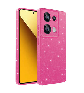 Xiaomi Redmi Note 13 Pro 4G Uyumlu Kılıf Kamera Korumalı Simli Lüks Zore Koton Kapak