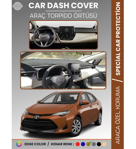 TOYOTA COROLLA (2019+) TORPİDO ÖRTÜSÜ E210 KASA HAYALET EKRANLI DİJİTAL GÖSTERGELİ TORPİDO KORUMA