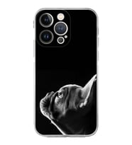 PrintiFy iPhone 13 Pro Max ile Uyumlu Köpek 1 Kamera Korumalı Şeffaf Kılıf