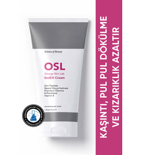 OSL Omega Skin Lab - Kaşıntı, Pul Pul Dökülme Ve Kızarıklık İçin Yatıştırıcı Krem - Sedex Cream 50ml