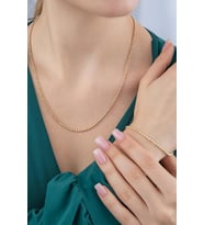 14 Ayar Altın Lena Set (Sarı)