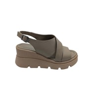 Leggero - Kadın Dolgu Topuklu Sandalet - SİYAH - 39