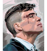 Thomas Shelby 2 Sayılarla Boyama Seti 40x50 cm  (Tuvale Gerili)