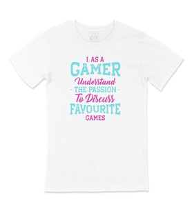 Mor As A Gamer Tişört