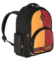 Galatasaray Lisanslı Üç Bölmeli Erkek Çocuk Okul Çantası - Suni Deri Ön Yüz - 25552