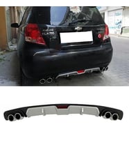 Chevrolet Kalos Gri Difüzör 4 Krom Egzoz Görünümlü Difizör Arka Ek Body Kit