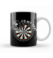 Darts Player Eagle Arrow Dartboard Dartist Target Bullseye Kupa Bardak Porselen