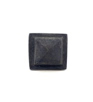 Antika Tarz Dekoratif Pirinç Flanşlı Piramit Kabara - 29 mm, Oksit