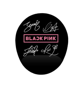 Black Pink Logo Ve Imzalar Bilek Destekli Kaymaz Buruşmaz Kırılmaz Mouse Pad