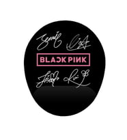 Black Pink Logo Ve Imzalar Bilek Destekli Kaymaz Buruşmaz Kırılmaz Mouse Pad (Çok Renkli)