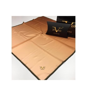 Degrade Desen Black Seri Twill Eşarp Eşarp Askısı ile Birlikte 90x90 cm Pudra Li