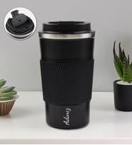 Kişiye Özel 500 ML Çelik Termos (Siyah)