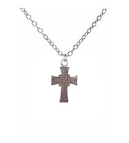 Kırmızı Kelt Haç Figürlü Unisex Kolye – 60 cm Zincirli, Antik & Gotik Takı (Gümüş)