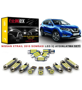 Nissan Xtrail 2015 Sonrası LED İç Aydınlatma Ampul Seti FEMEX Parlak Beyaz
