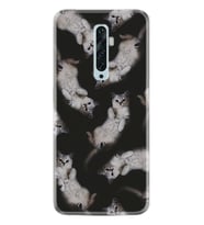 Oppo Reno 2Z 4 Lite 4 Pro 5 6 7 A31 Kılıf Desemli Silikon Sevimli Kedicikler 1785