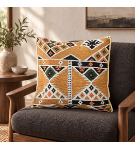 BK Gift El Yapımı Otantik Türk Kilim Kırlent Yastık 43x45 cm -2 Bohem Etnik Dekoratif Koltuk Yastığı