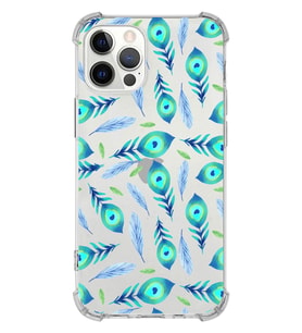 PrintiFy Apple iPhone 12 Pro Uyumlu Nazar Boncuğu 3 Baskılı Şeffaf Köşe Korumalı Antişok Kılıf