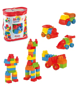 Akıllı Çocuk (125 Parça) - Büyük Parça Lego - Lego Setleri - Bloklar - Bebek Lego